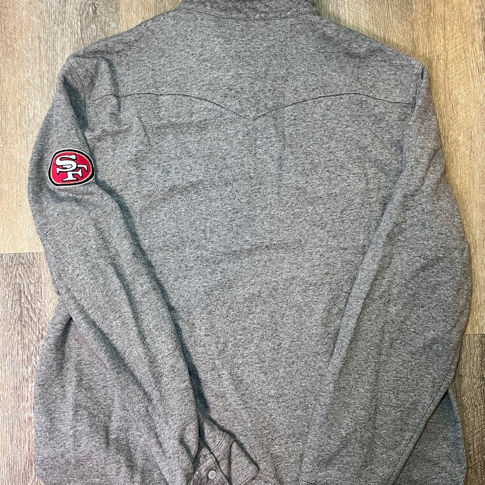 Levi's NFL San Francisco 49ers Shacket - Heather Gray - Men's XXL - Picture 8 of 9